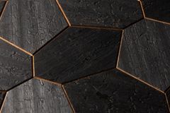 Horavia Dekorativní saunový obklad HEXAGON, abachi thermowood yakisugi 432x373mm