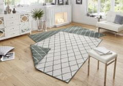 NORTHRUGS Kusový koberec Twin-Wendeteppiche 103117 grün creme – na ven i na doma 80x150