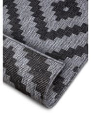 NORTHRUGS Kusový koberec Twin-Wendeteppiche 105466 Night Silver – na ven i na doma 80x250