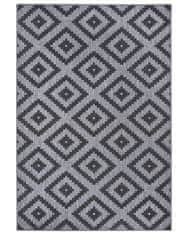 NORTHRUGS Kusový koberec Twin-Wendeteppiche 105466 Night Silver – na ven i na doma 80x250