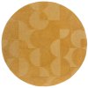 Kusový koberec Moderno Gigi Ochre kruh 160x160 (průměr) kruh