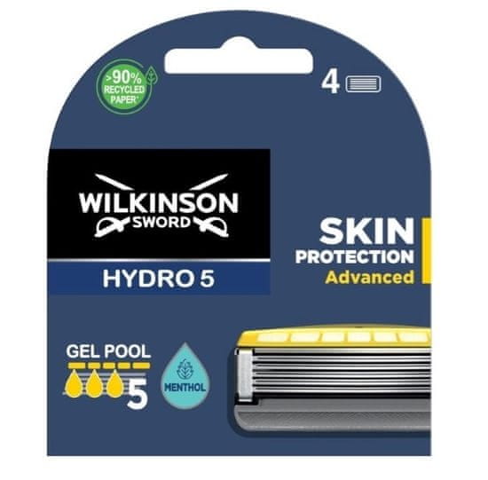 Wilkinson Sword Hydro 5 Skin Protection Replacement Cartridges, 4 kusy