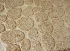 Another-Label Koupelnový koberec béžová dlažební kostky měkké