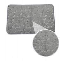 Another-Label Koupelnový koberec šedá dlažební kostky měkké