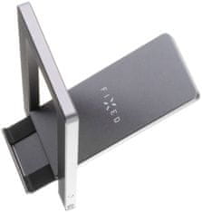 FIXED Hliníkový stojánek Frame Pocket na stůl pro mobilní telefony, space gray, FIXFR-POC-GR