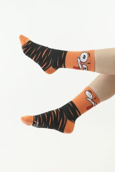 Moraj Veselé ponožky Face oranžové