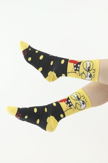 Moraj Veselé ponožky Face žluté