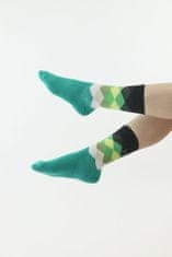Ponožky Cube zelené s černým lemem zelená 43/45