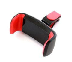 HADEX Univerzální držák mobilního telefonu do mřížky ventilaci, BLACK/RED