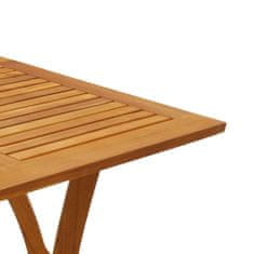 shumee Zahradní stůl 110 x 110 x 75 cm masivní akáciové dřevo