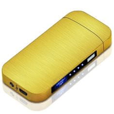 OEM Elektrický zapalovač s USB nabíjením Top-Zlatá KP25709