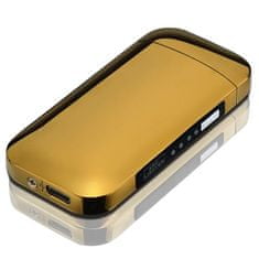 OEM Elektrický zapalovač s USB nabíjením Shiny-Zlatá KP25699