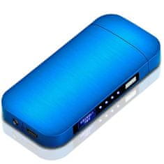 OEM Elektrický zapalovač s USB nabíjením Top-Modrá KP25706