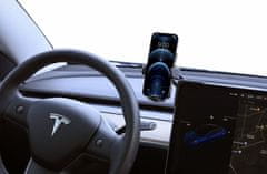 CellularLine Univerzální držák mobilního telefonu Hug Screen pro elektromobil Tesla, černý, TESLAHOLDERK