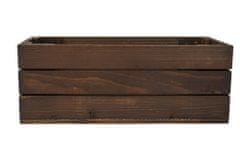 Proutídekorace Dřevěný truhlík hnědý 30 cm