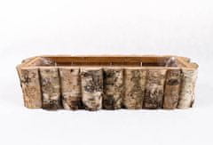 Proutídekorace Dřevěný truhlík z břízy 50 cm