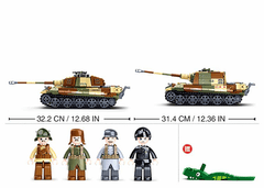 Sluban Army Bitva o Budapešť M38-B0980 Německý těžký tank King Tiger 2v1 M38-B0980