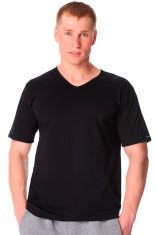 Cornette Pánské tričko 201 Authentic černá - CORNETTE černá 5XL