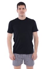Moraj Pánské bavlněné tričko Basic černé černá M