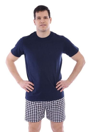 Moraj Pánské bavlněné triko Basic tmavě modré