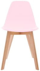 Atmosphera Dětská židle, šedá židle, taburet, šedá stolička,sedadlo, pouf - barva růžová