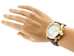 Tayma Pánské hodinky Rorre hnědá, zlatá univerzální