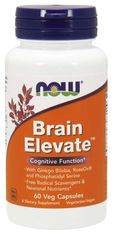 NOW Foods Brain Elevate (posílení mozku), 60 rostlinných kapslí