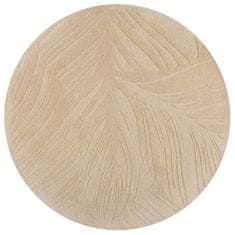 Flair Kusový koberec Solace Lino Leaf Natural kruh 160x160 (průměr) kruh