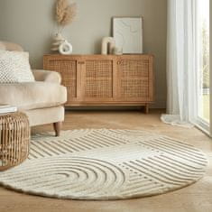 Flair Kusový koberec Solace Zen Garden Natural kruh 160x160 (průměr) kruh
