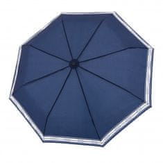 Derby Hit Mini Maritime - manuální deštník s bílým lemováním