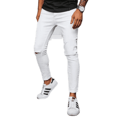 Dstreet Pánské džínové kalhoty IMOS bílé ux3922 s31