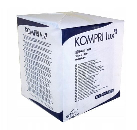 ZARYS KOMPRI lux - Komprese gázová, 17N, 8W, 20cmx10cm, nesterilní (100ks)