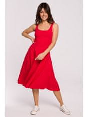 BeWear Dámské midi šaty Zoltosteon B218 červená XXL