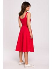 BeWear Dámské midi šaty Zoltosteon B218 červená XXL