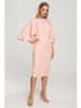 Dámské midi šaty Suh M700 pudrová růžová XL