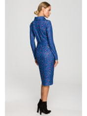 Made of Emotion Dámské vzorované šaty Lu M706 modrá S