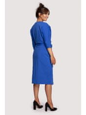 BeWear Dámské midi šaty Loni B241 královsky modrá XXL