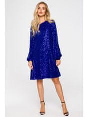 Made of Emotion Dámské mini šaty Riohn M715 královsky modrá S
