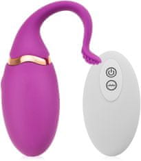 XSARA Velké vibrační vaginálně-anální vajíčko na dálkové ovládání - 10 funkcí - 79050603