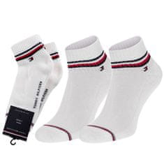 Tommy Hilfiger 100001094 Tommy Hilfiger sportovní kotníkové ponožky 2p, bílá, 43 - 46