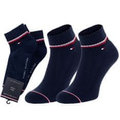 Tommy Hilfiger 100001094 Tommy Hilfiger sportovní kotníkové ponožky 2p, tmavě modrá, 43 - 46