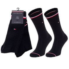 100001096 Tommy Hilfiger sportovní froté ponožky 2 páry v balení, černá, 39 - 42