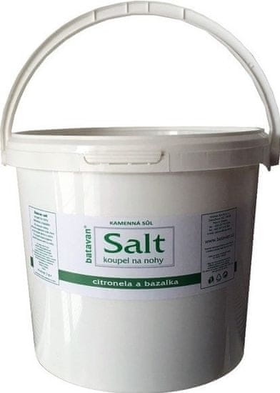 batavan koupelová sůl na nohy kamenná citronela bazalka, 5kg