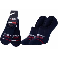 Tommy Jeans 701218958 Tommy-Jeans unisex neviditelné ponožky high cut 2 páry v balení, dark navy, 39-42