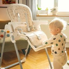 Petite&Mars Potah sedáku a podnos k dětské židličke Gusto Mature Olive