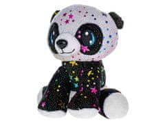 Mikro Trading Panda Star Sparkle plyšová 16 cm sedící
