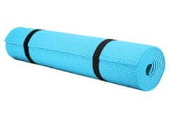 XQMAX Jógamatka podložka na cvičení 172x61x0,4cm modrá