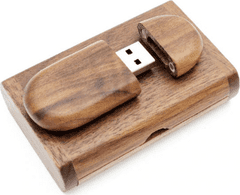 Čisté dřevo Dřevěný USB disk 32GB - tmavý