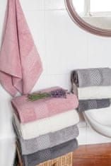 FARO Textil Bavlněný ručník Rete 70x140 cm růžový