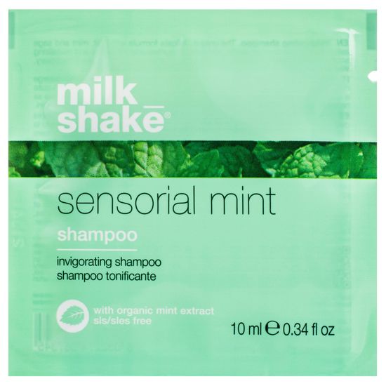 Milk Shake Sensorial Mint Shampoo - osvěžující šampon pro všechny typy vlasů, hydratuje a posiluje, neobsahuje SLS a parabeny, 10ml